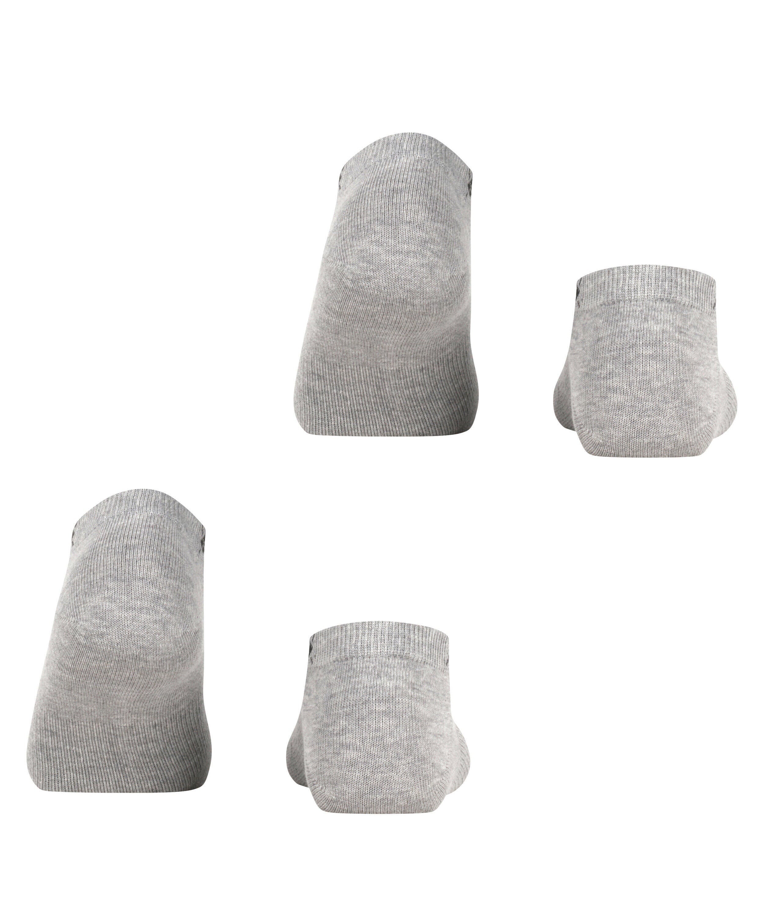 2er-Pack Sneaker Socken - 3400 light grey - Grau