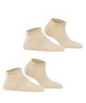 2er-Pack Sneaker Socken - 4024 Sandstone - Beige