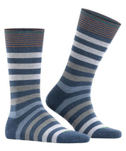 Burlington Socken mit Bio-Baumwolle - 6688 dark blue mel. - Blau | Grau