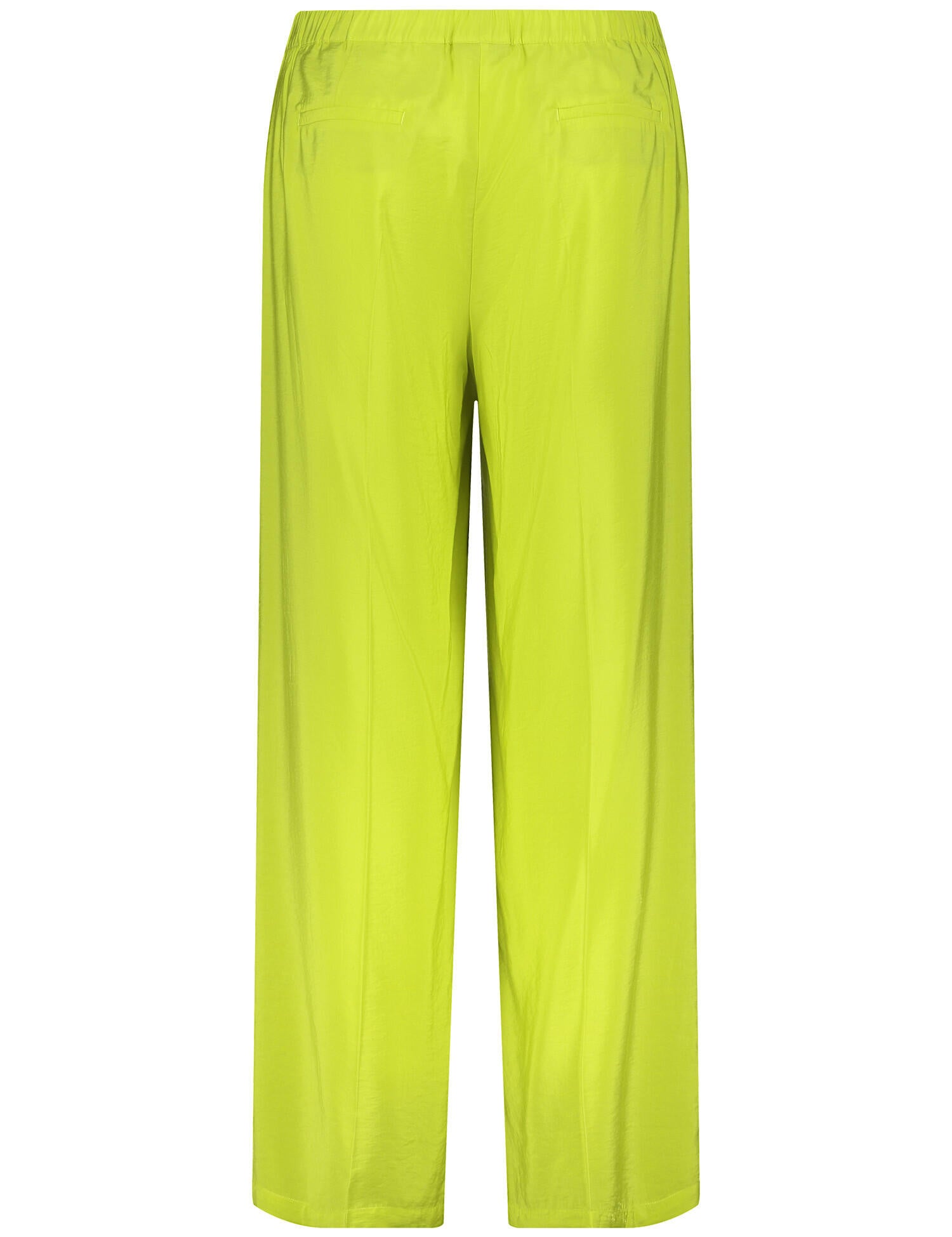 Weite Hose mit feinem Schimmer Carlotta - 05600 LEMON GREEN - Gelb