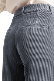 Weiche Cordhose mit weitem Bein - 096 - Grau