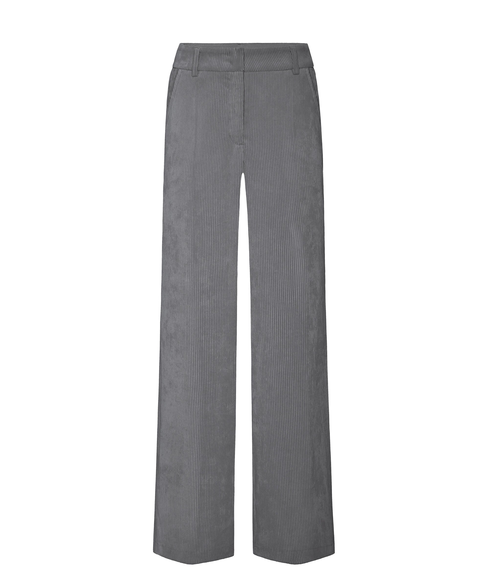 Weiche Cordhose mit weitem Bein - 096 - Grau