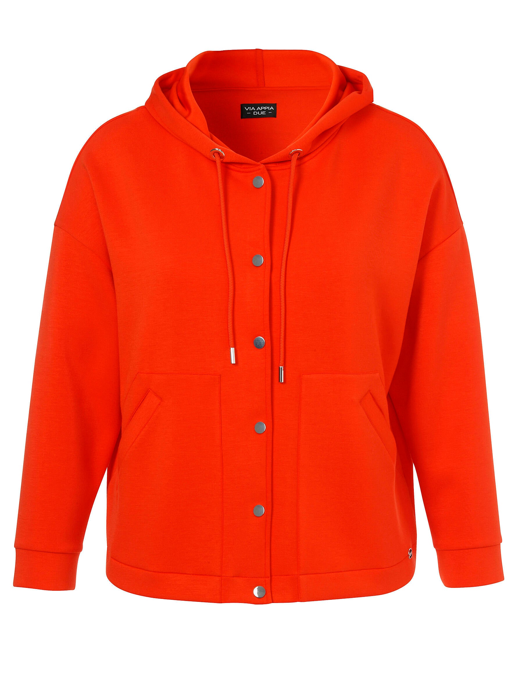 Sweatshirtjacke mit Kapuze - 360 - Orange