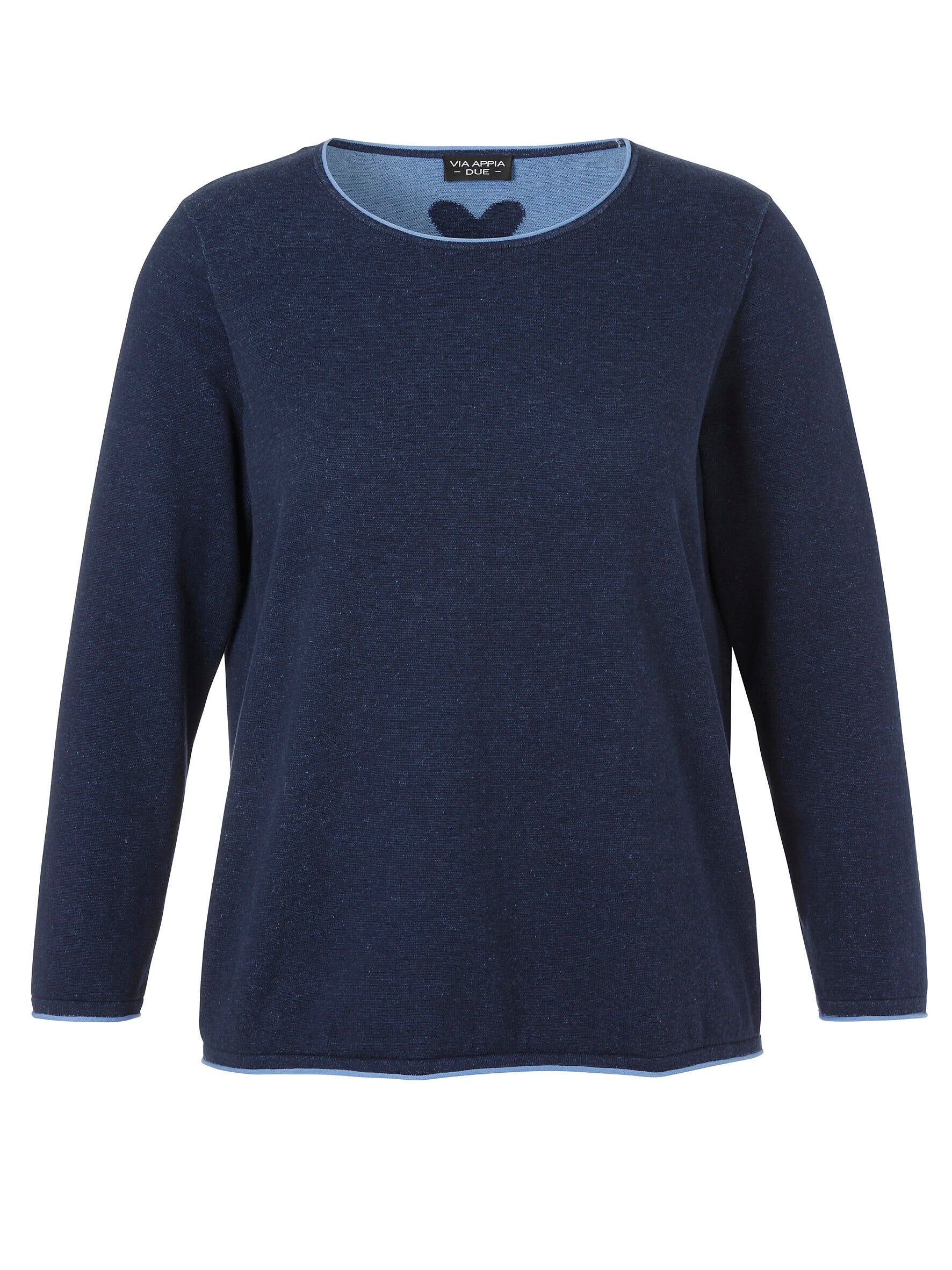 Leichter Strickpullover - 820870 - Blau