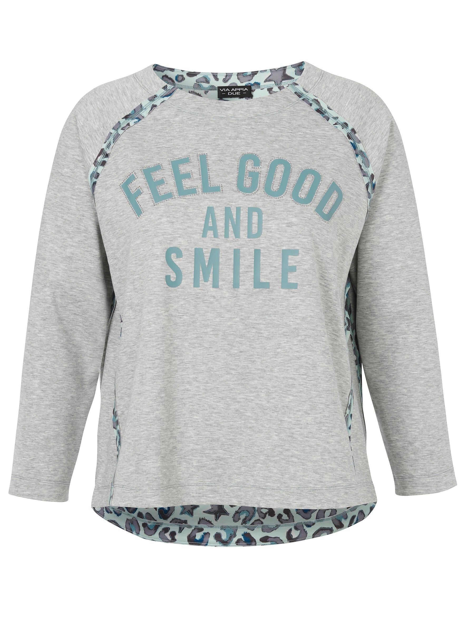 Sweatshirt mit Schriftzug - 173 - Grau