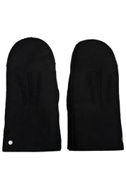 Leder Handschuhe - 0000-black - Schwarz