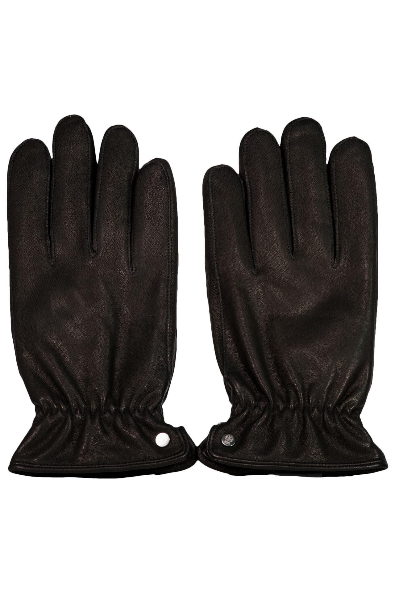 Leder Handschuhe - 0000 - Schwarz