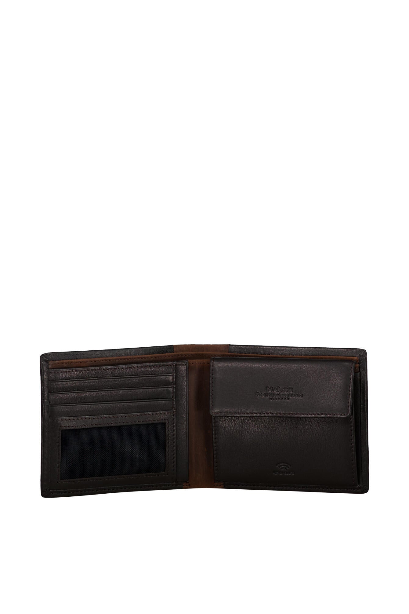 Portemonnaie Bundebach Echtleder - 702-darkbrown - Braun