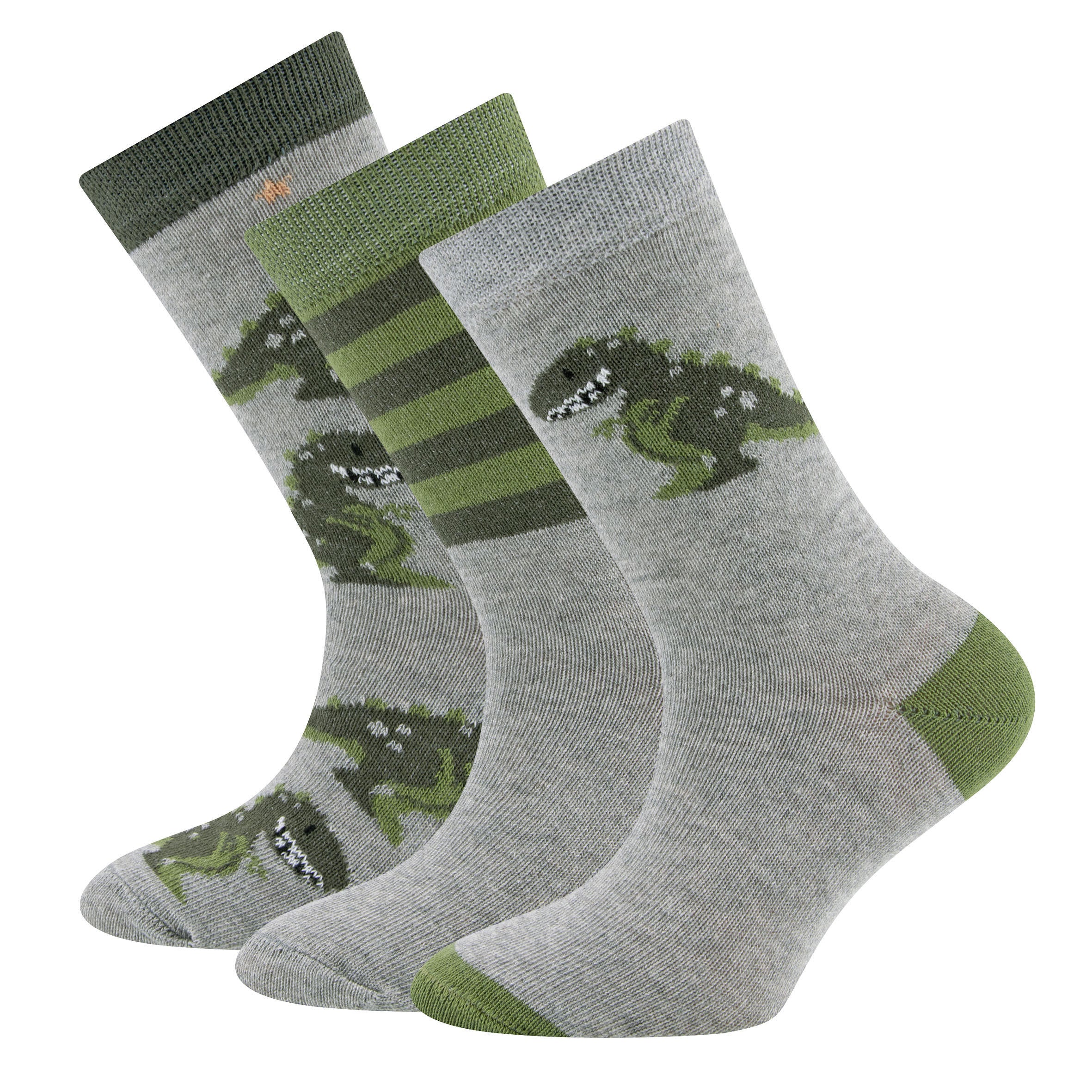 3er-Pack Socken aus Baumwollmix - 2 - Grau