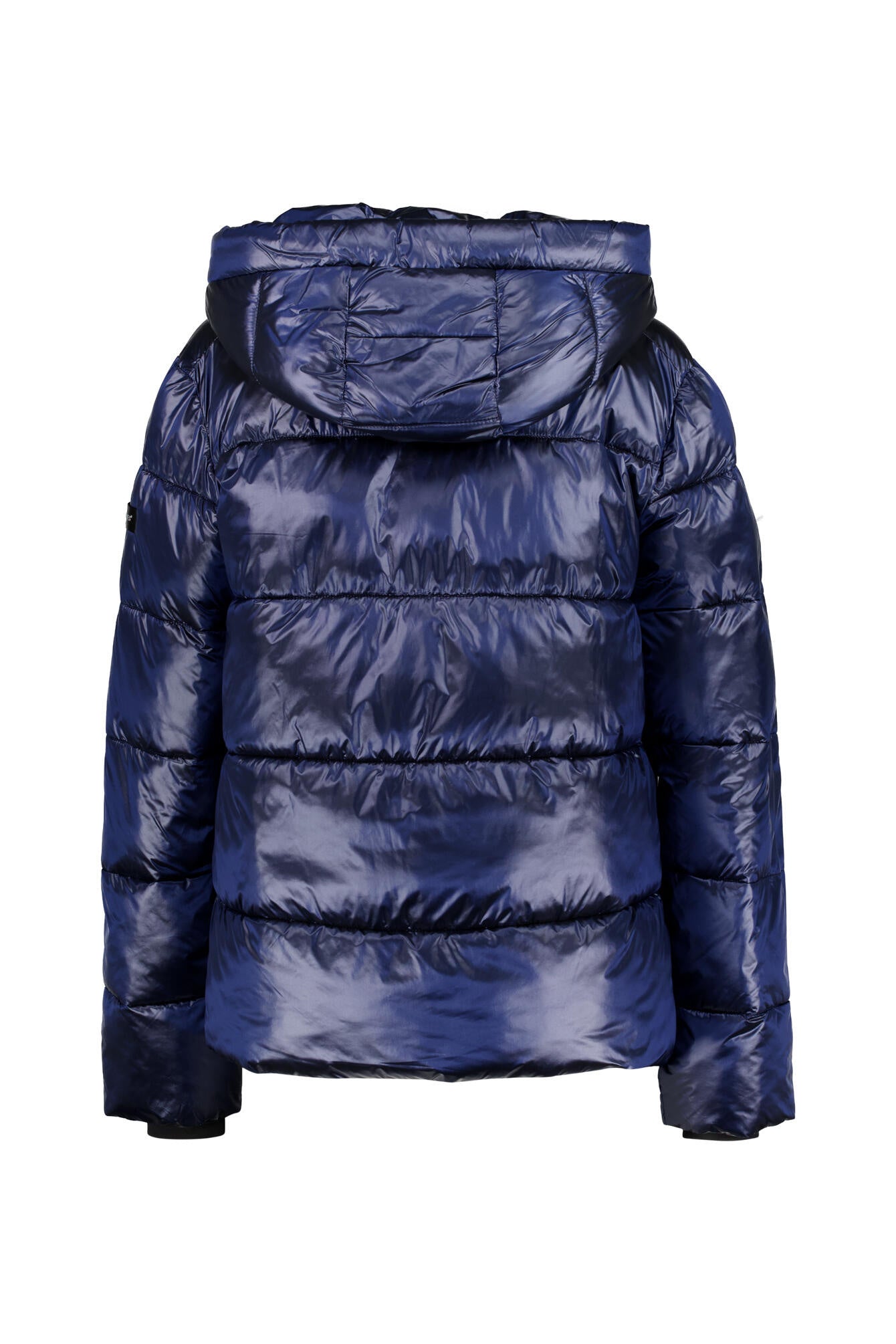 Steppjacke in Metallic-Optik - 518-midnight b - Blau