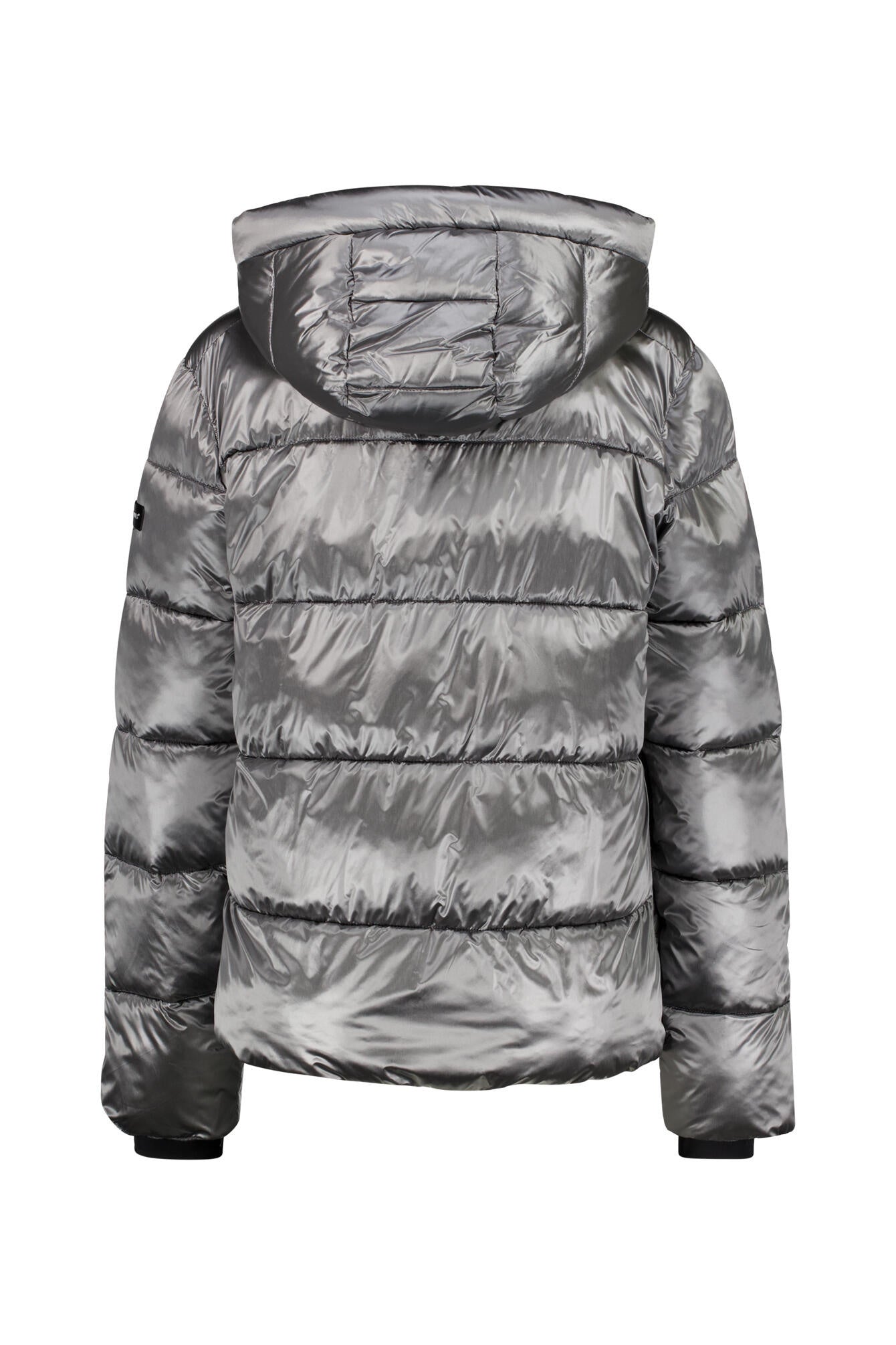 Steppjacke in Metallic-Optik - 935-iron - Grau