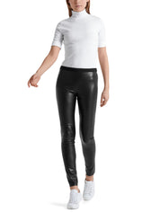 Leggings aus Kunstleder - 900 - Schwarz