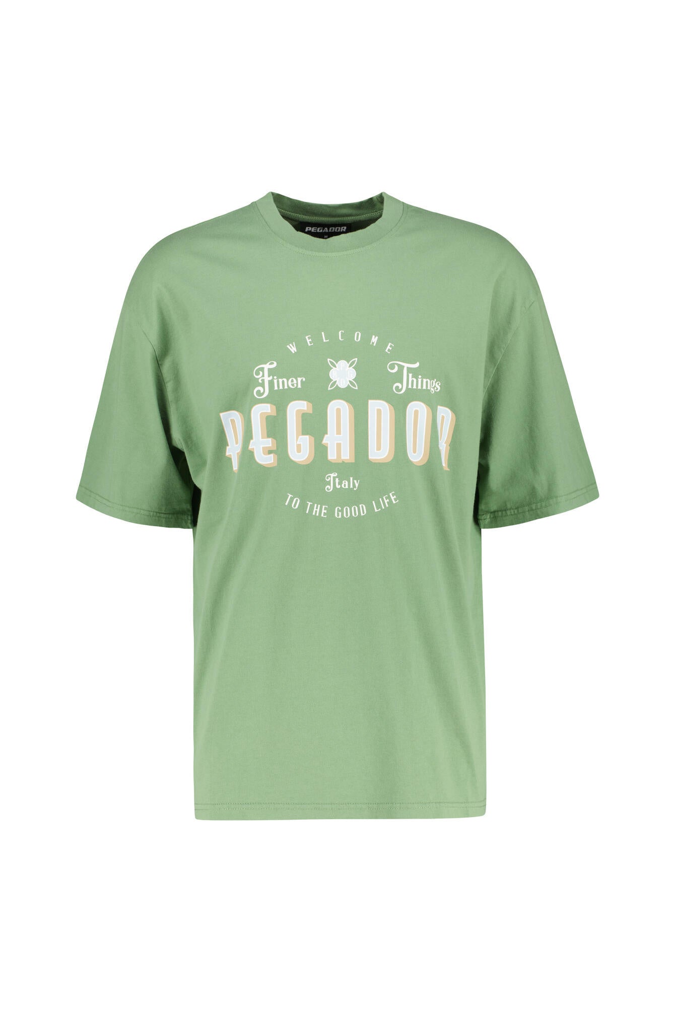 Oversized T-Shirt - washed cypress green - Grün