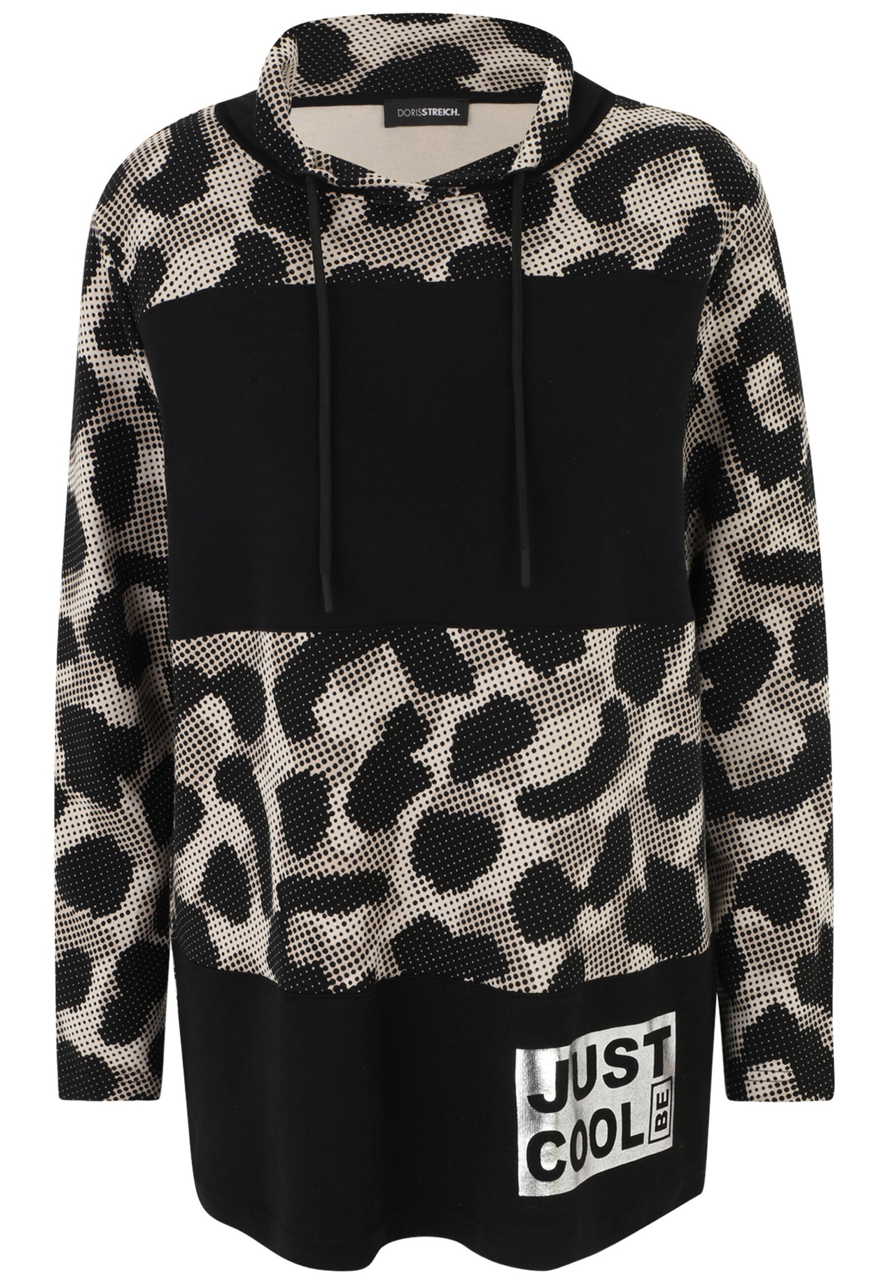 Pullover im Leo-Print - 80-Kitt - Schwarz