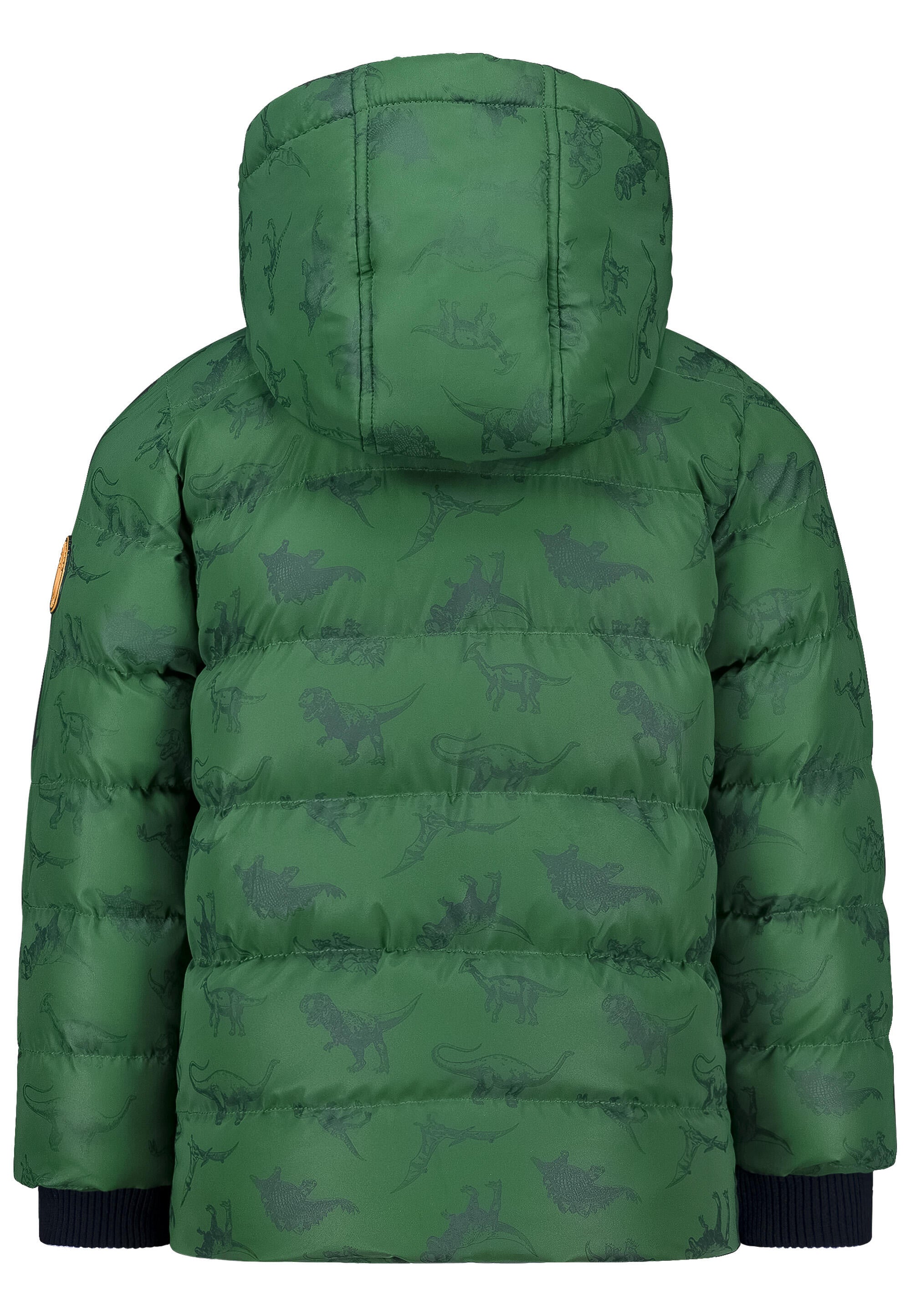 Steppjacke mit Allover-Print - 6637-for. green - Grün