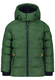 Steppjacke mit Allover-Print - 6637-for. green - Grün