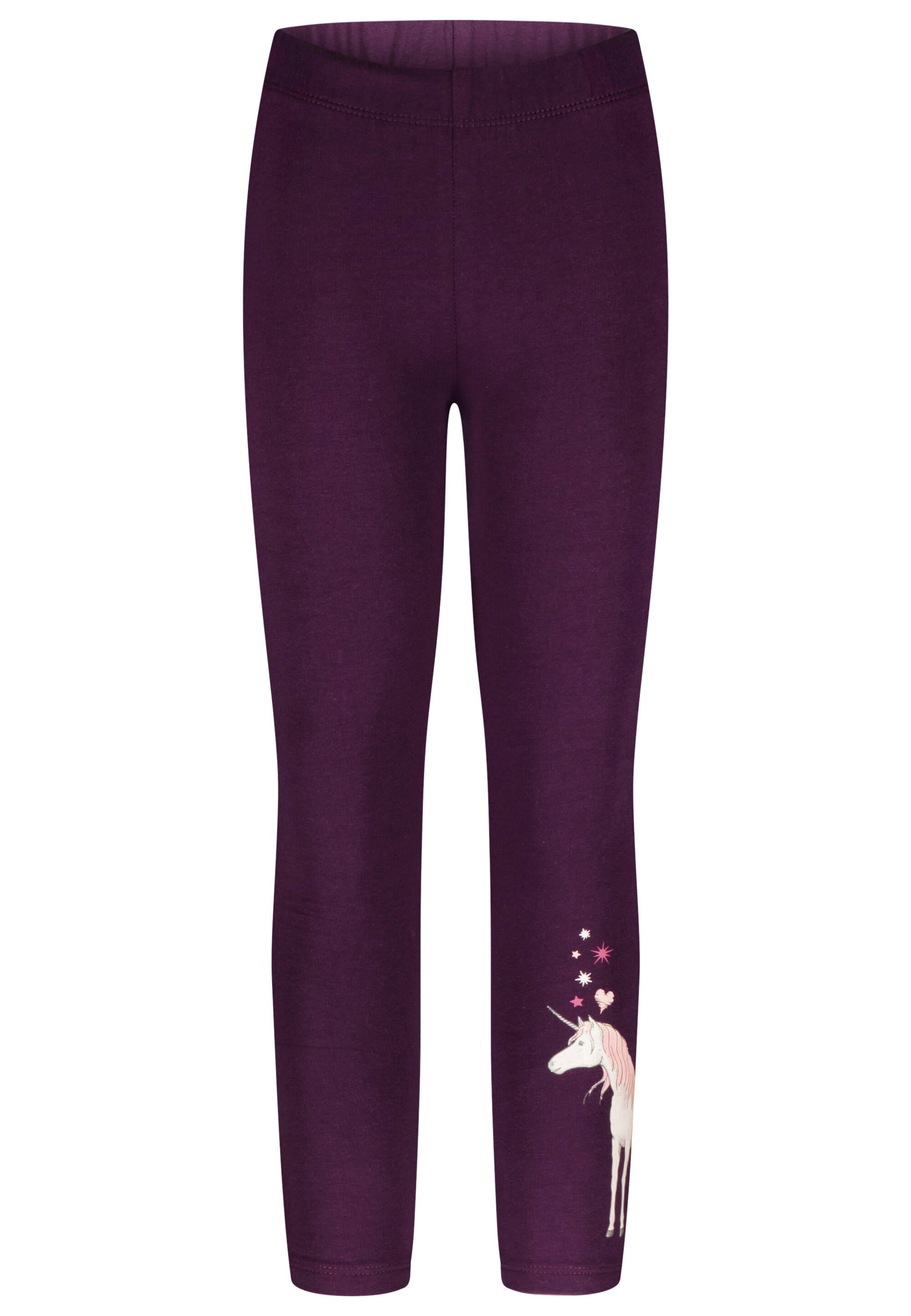 Leggings mit Einhorn-Print - 7815-blackberry - Violett