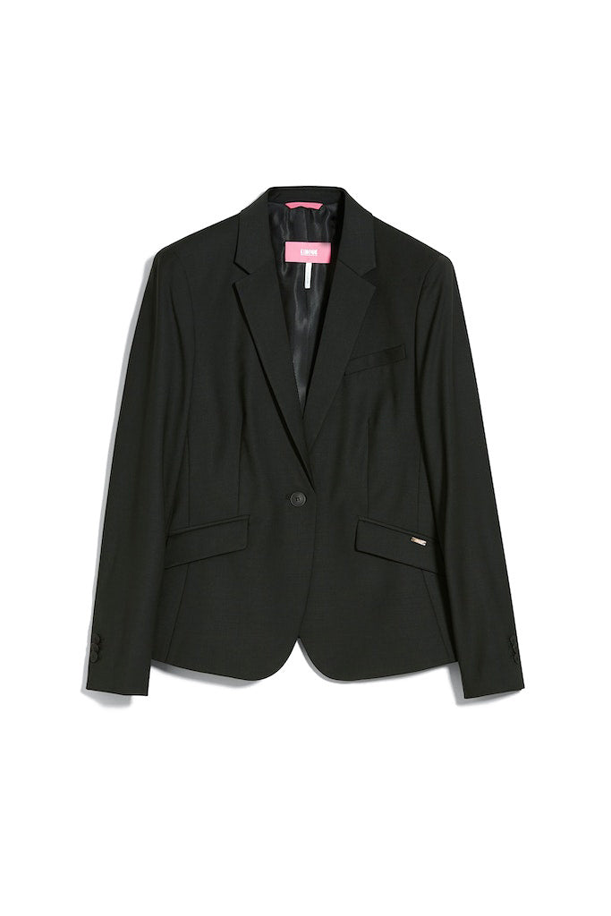 Blazer mit Pattentaschen - 99 - Schwarz