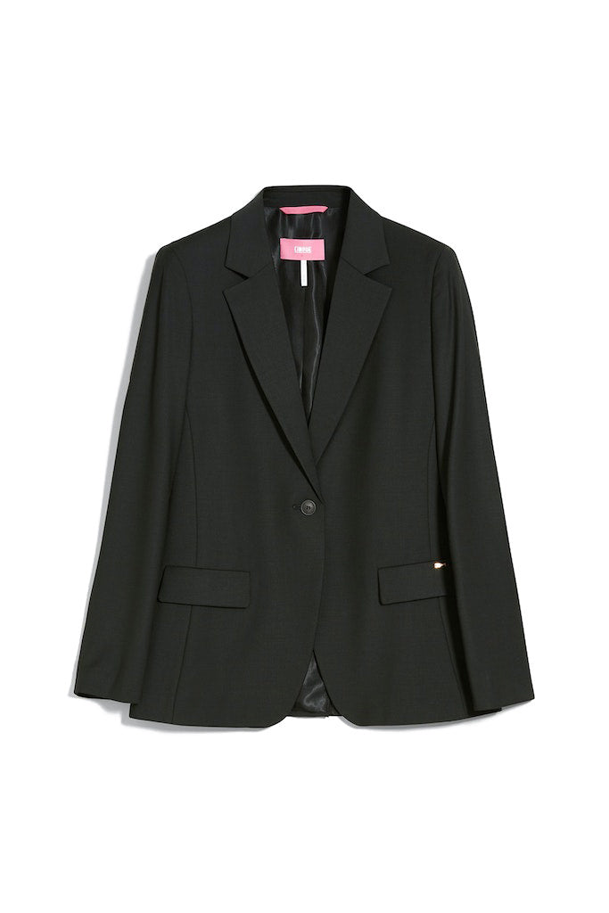 Blazer mit Pattentaschen - 99 - Schwarz