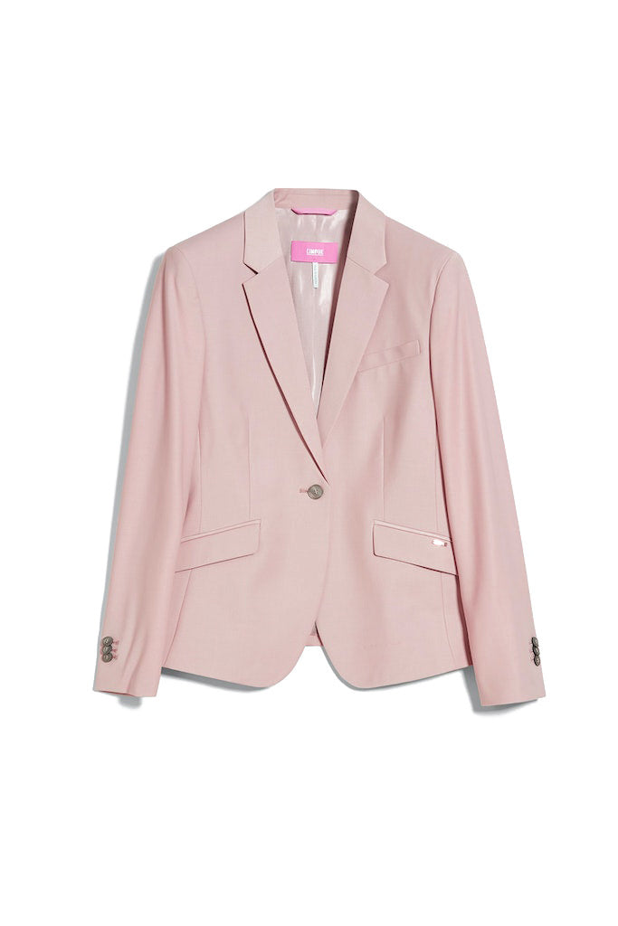 Blazer mit Pattentaschen - 40 - Rosa