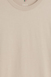 T-Shirt mit Runhalsausschnitt - 22 - Beige