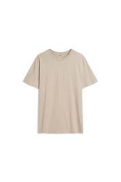 T-Shirt mit Runhalsausschnitt - 22 - Beige