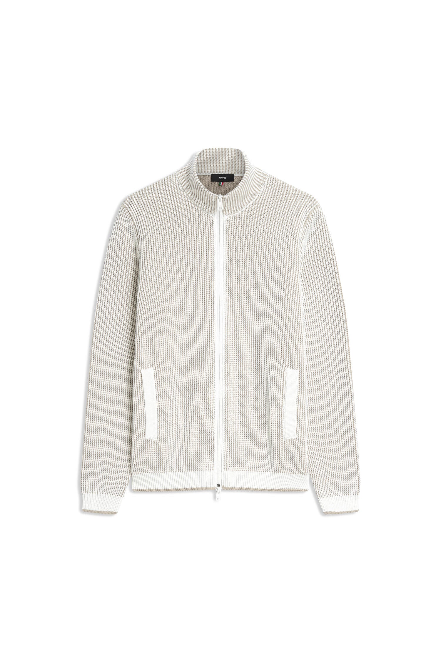 Zip-Cardigan - 22 - Beige