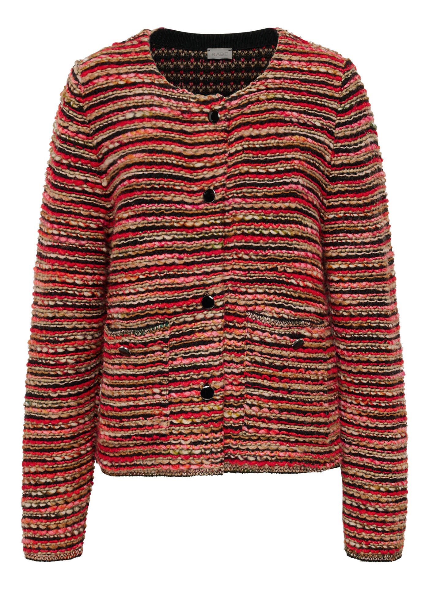 Strickjacke - 3263-Safran - Rot