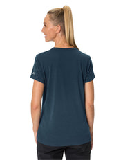 Meliertes Funktionsshirt - 160-DARK SEA UNI - Blau