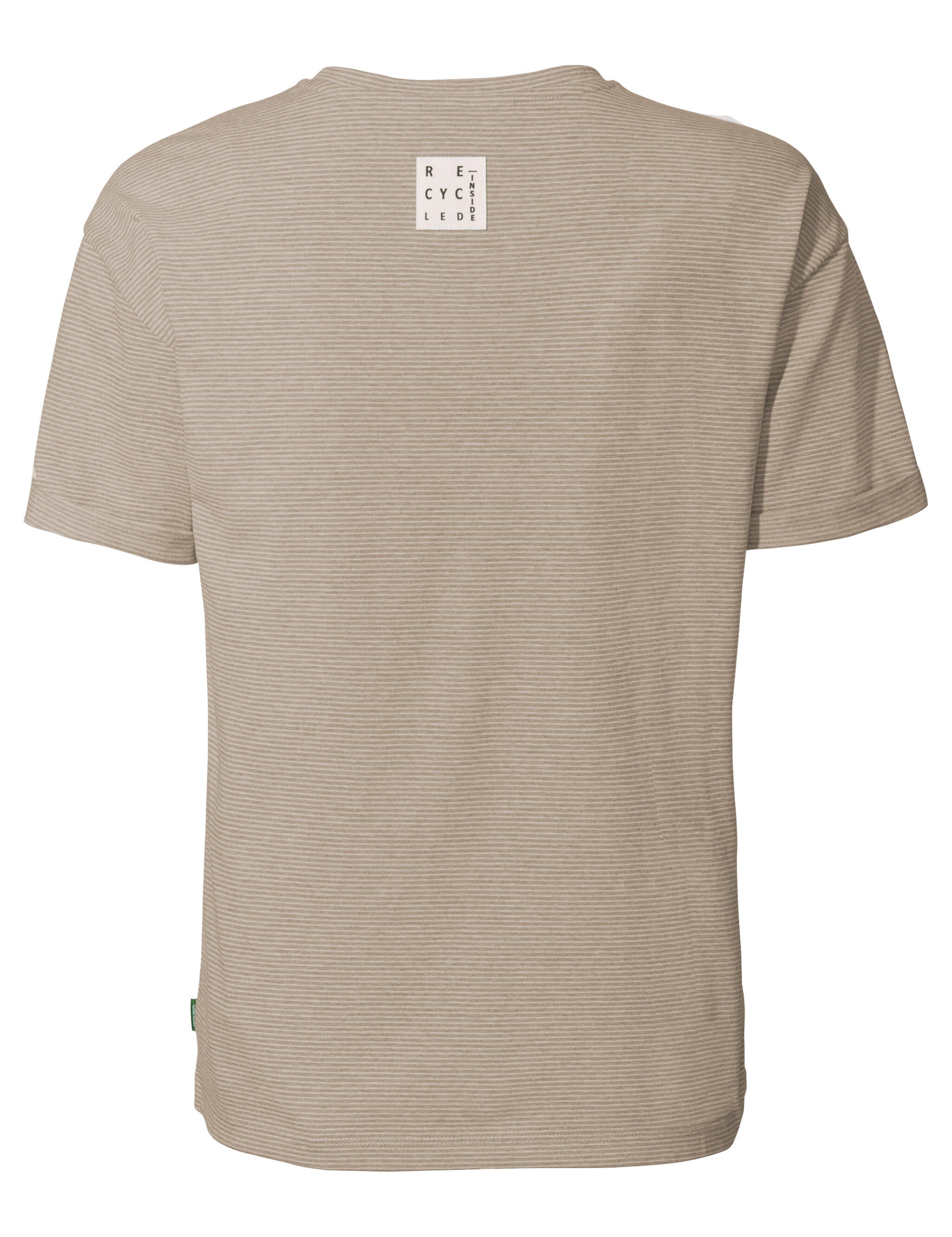 Gestreiftes T-Shirt aus Baumwollmix - 781-linen - Beige | Weiß