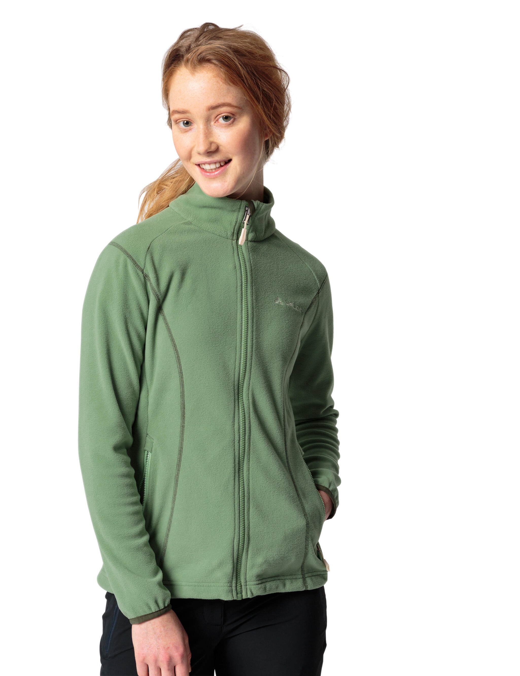 Fleecejacke - 366-willow green - Grün