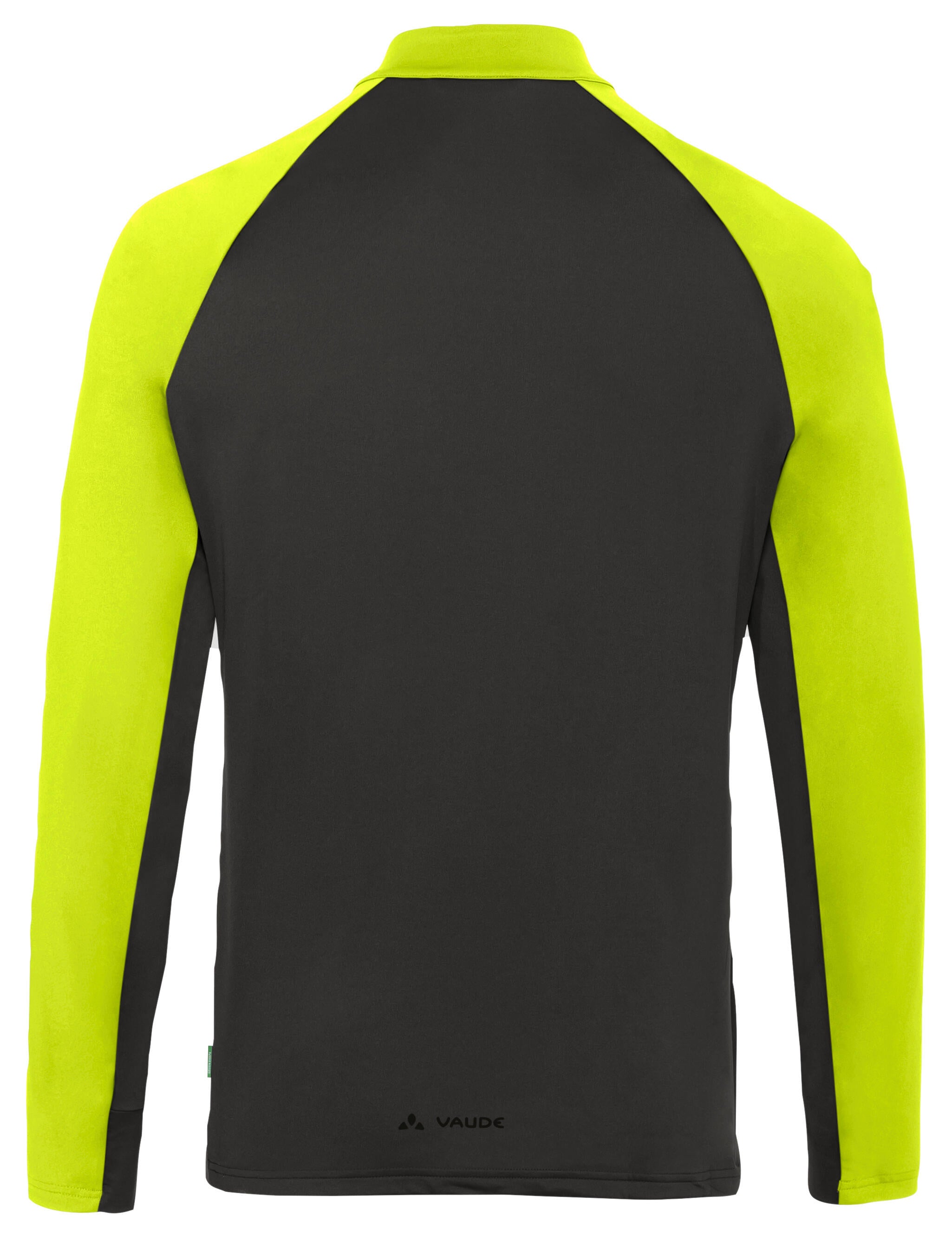 Fahrrad Longsleeve mit half Zip - 293-neon yellow/black - Schwarz | Gelb