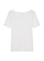 T-Shirt aus Baumwolle - 100-white - Weiß