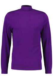 Pullover mit Stehkragen - 8201 - Violett