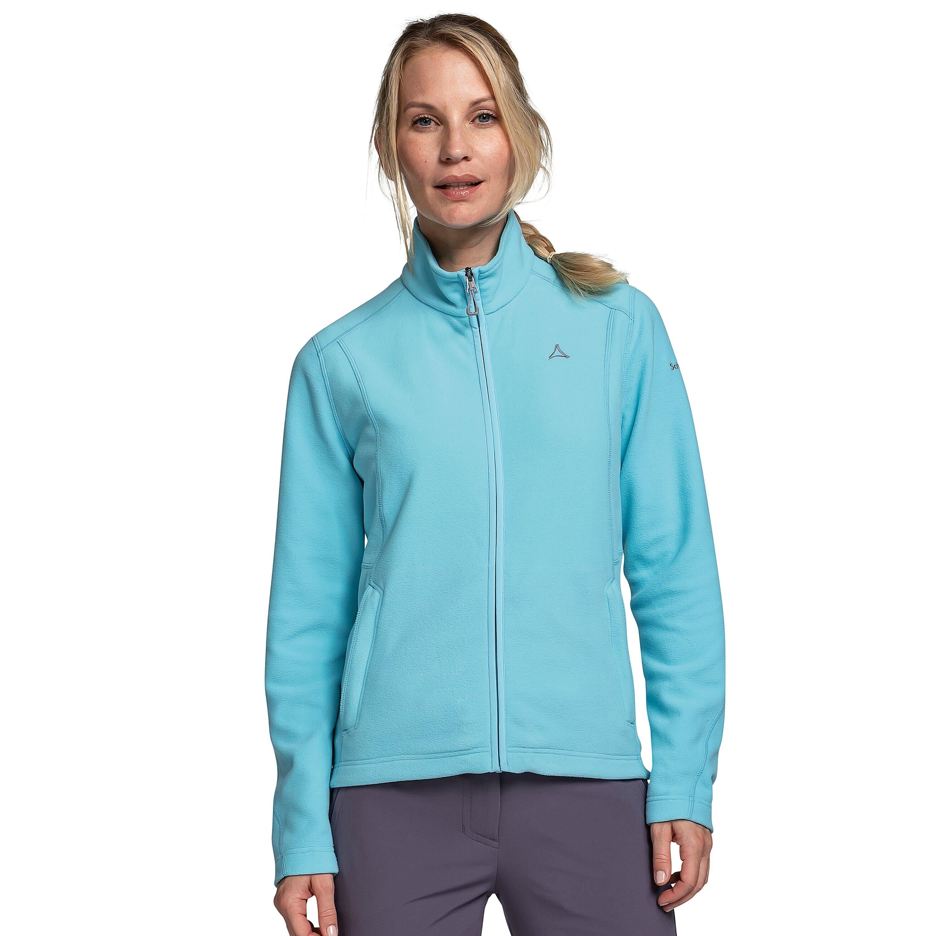 Fleecejacke aus recyceltem Polyester - 8125-mediumturquoise - Blau