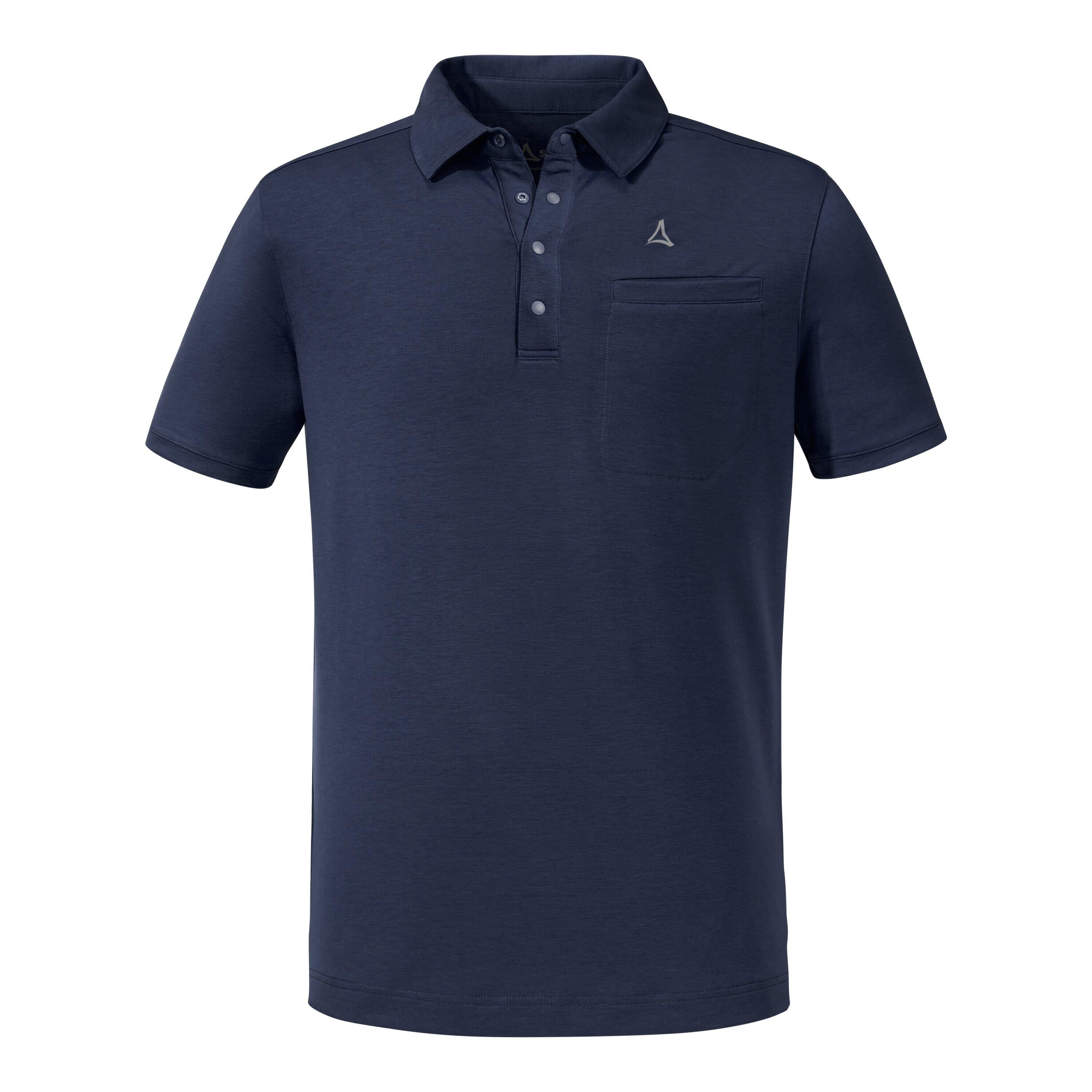 Outdoor-Poloshirt mit Logoprint - 8820-navyblazer - Blau