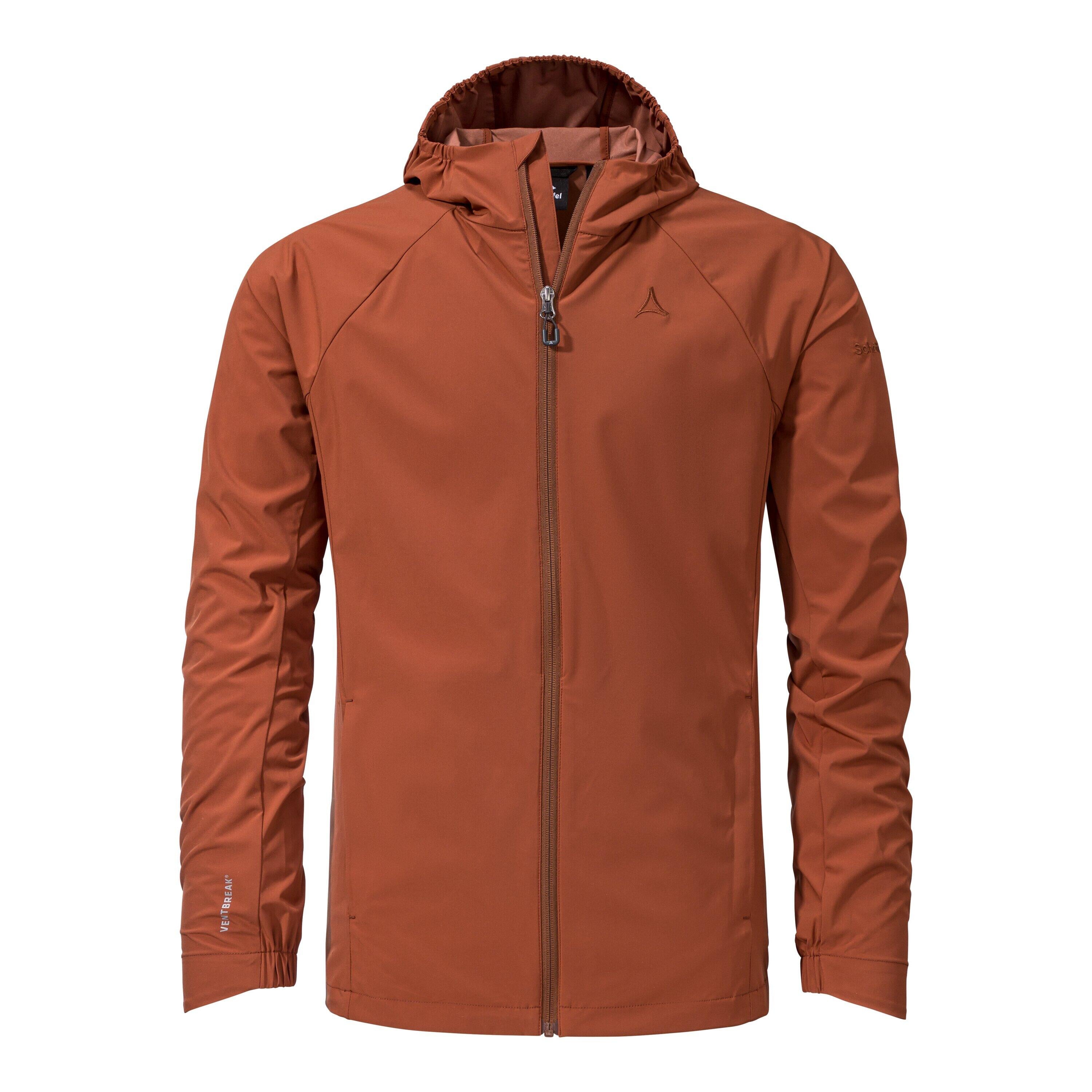 Outdoor Jacke winddicht Graz - 2950-marocco - Orange | Braun