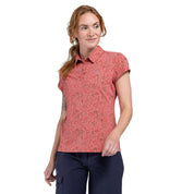 Poloshirt mit floralem Muster - 3245-claspingrose - Rosa