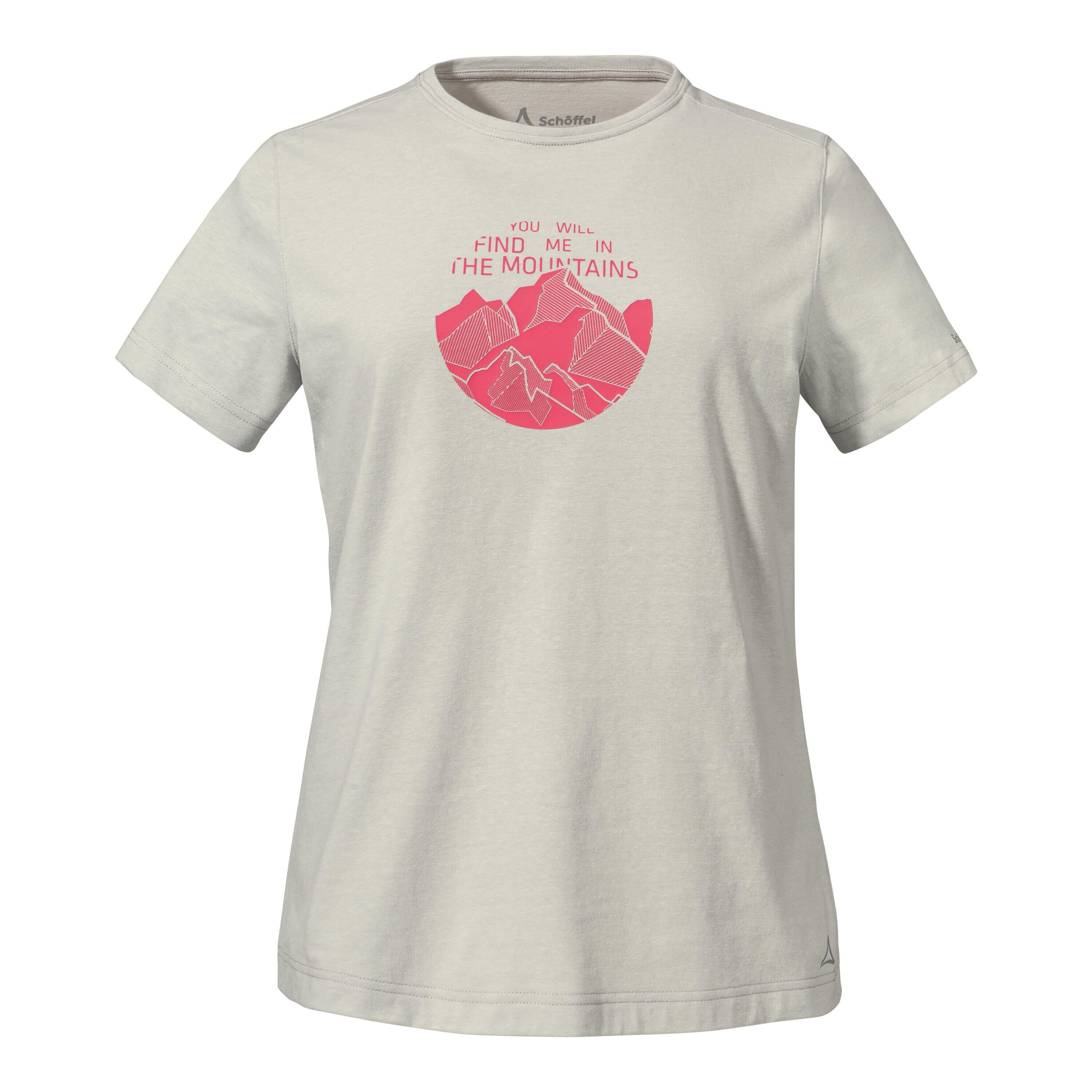 T-Shirt mit Print - 9180-grayviolet - Grau