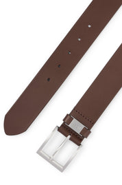 Gürtel aus Leder - 202-Dark Brown - Braun