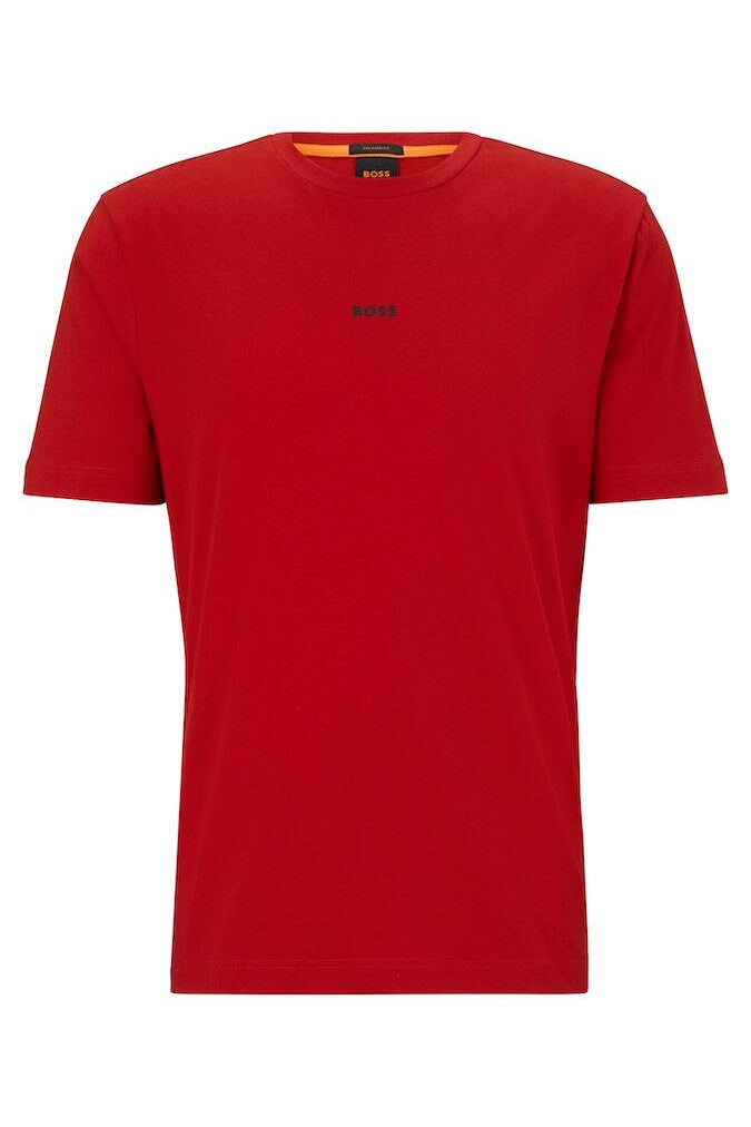 T-Shirt aus Baumwolle - 624-Bright Red - Rot