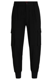 Slim-Fit Hose aus Stretch-Gabardine - 001-Black - Schwarz