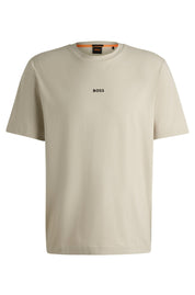 T-Shirt aus Baumwolle - 271-Light Beige - Beige