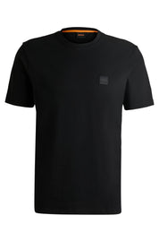 T-Shirt aus Baumwolle - 001-Black - Schwarz