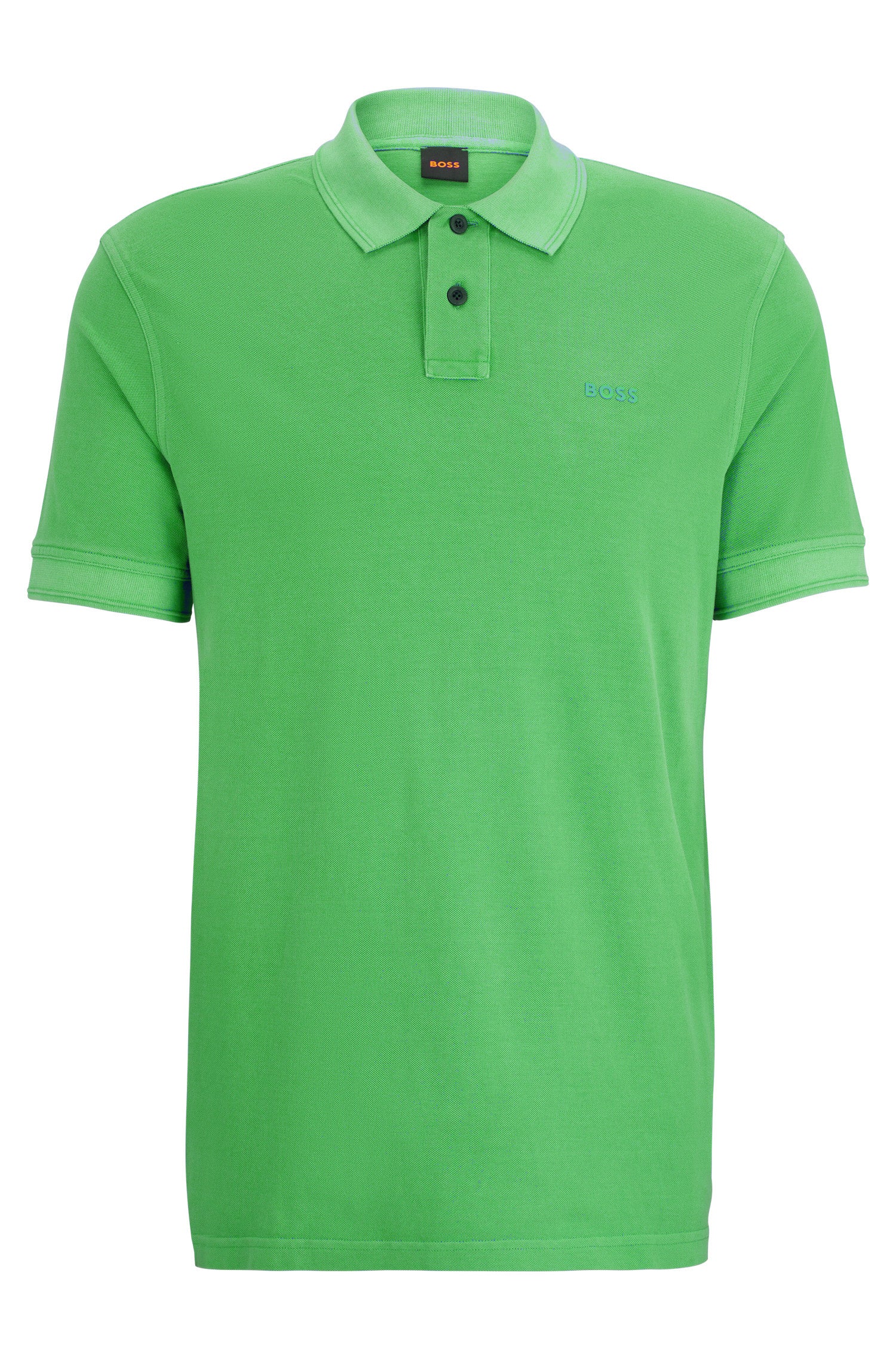 Poloshirt aus Baumwolle - 372-Open Green - Grün