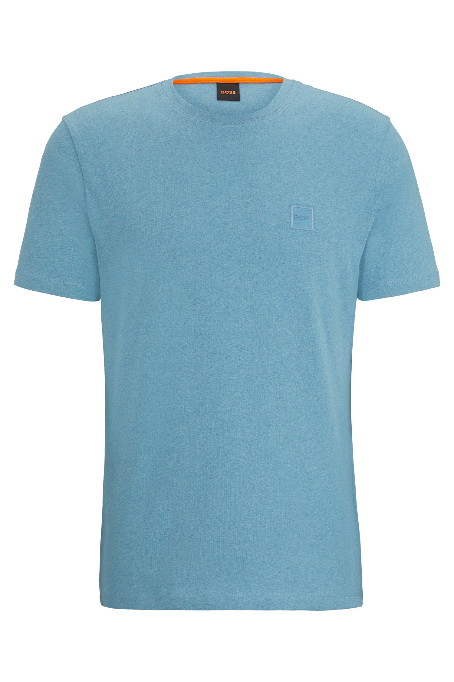 T-Shirt aus Baumwolle - 486-Open Blue - Blau