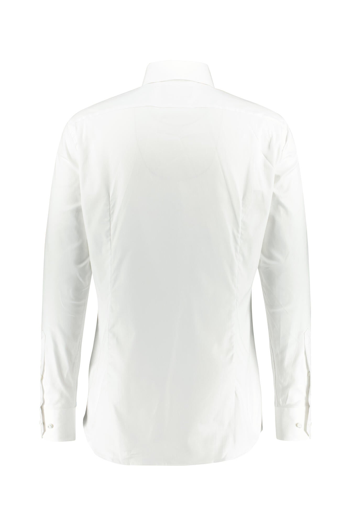 Hemd aus Baumwolle Slim Fit - 100-White - Weiß