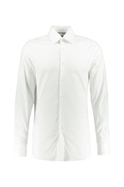 Hemd aus Baumwolle Slim Fit - 100-White - Weiß