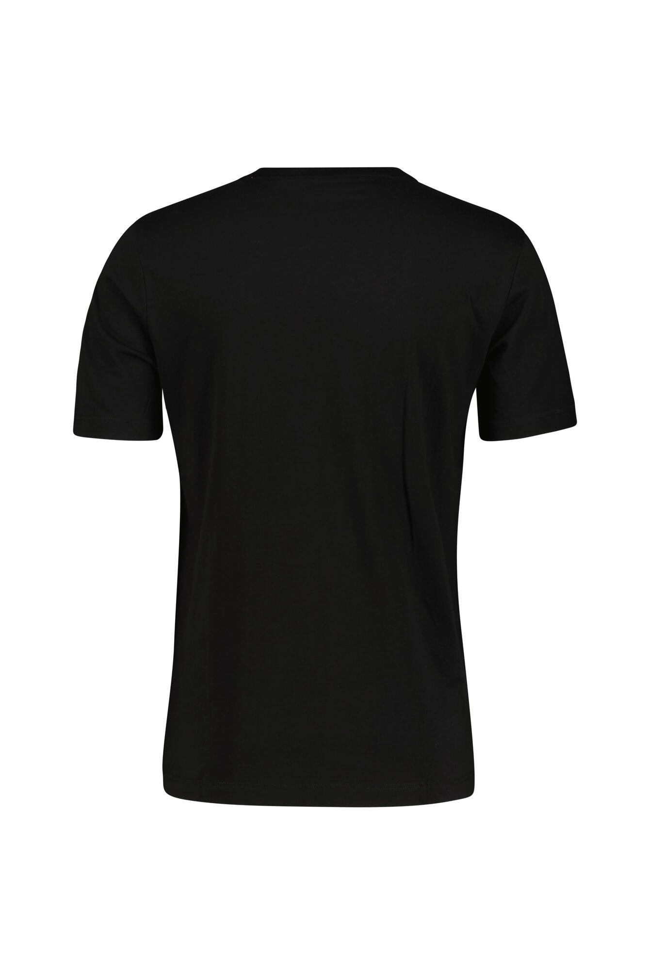 T-Shirt mit Print - 002-Black - Schwarz