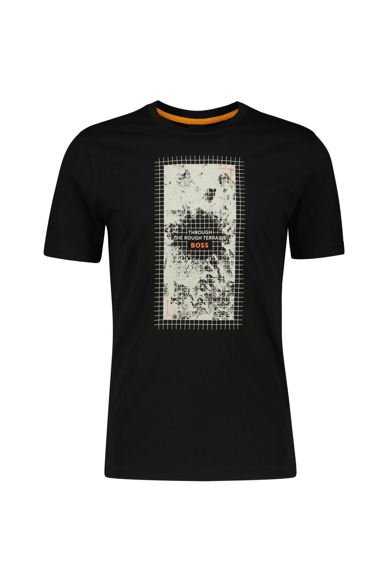 T-Shirt mit Print - 002-Black - Schwarz